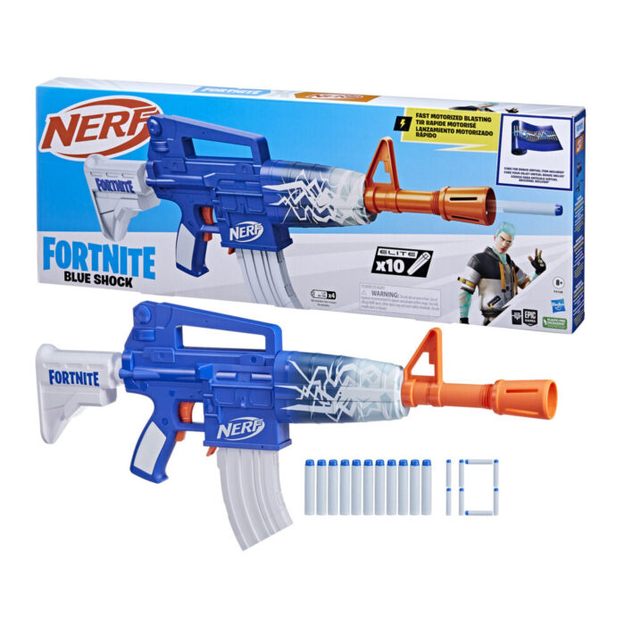 Nerf Fortnite Blue Shock Dart Blaster - Image 3