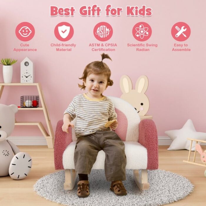 Kids Leather Recliner Chair with Side Pockets - Image 4