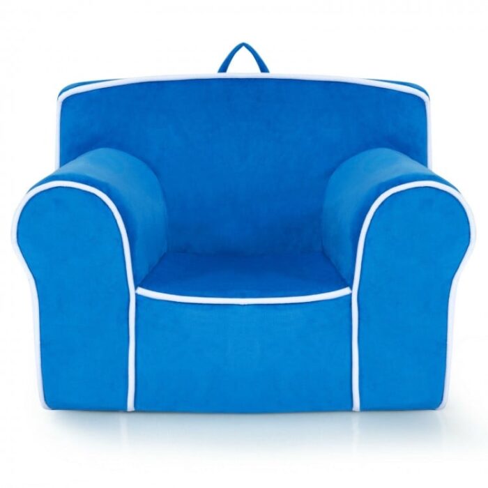 Upholstered Kids Sofa with Velvet Fabric and High-Quality Sponge - Image 5