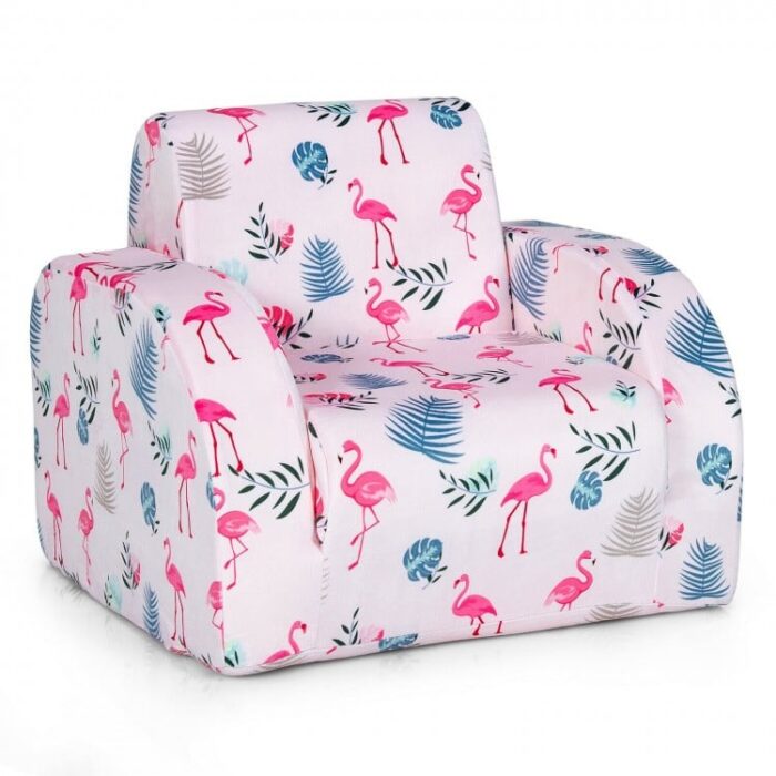 3-in-1 Convertible Kid Sofa Bed Flip-Out Chair Lounger for Toddler - Image 6