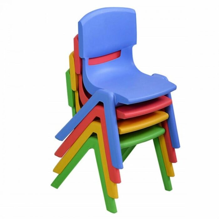4-pack Colorful Stackable Plastic Children Chairs - Image 5