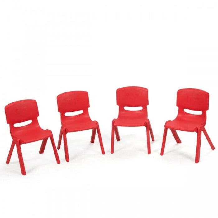 4-pack Kids Plastic Stackable Classroom Chairs - Image 6