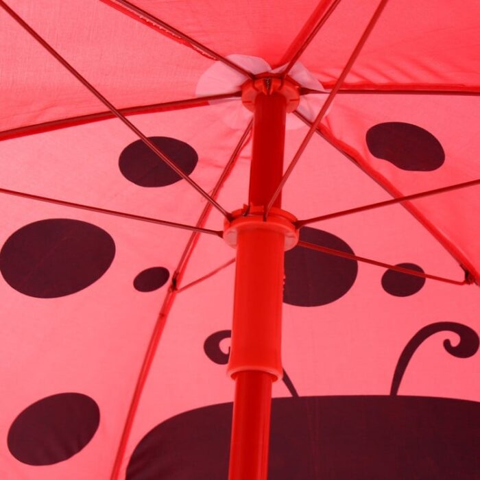 Kids Patio Folding Table and Chairs Set Beetle with Umbrella - Image 7