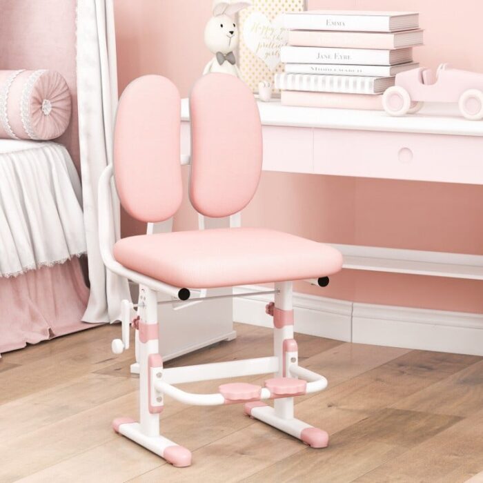 Ergonomic Height-adjustable Kids Study Chair with Double Back Support - Image 3