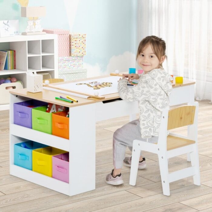 Children Art Activity Table and Drawing Table - Image 3