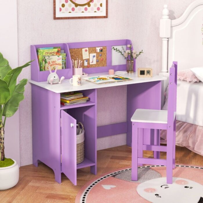 Kids Table and Chair Set for Arts, Crafts, Homework, Home School - Image 2