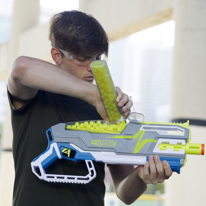 Nerf Hyper Siege-50 Pump-Action Blaster - Includes 40 Nerf Hyper Rounds - Image 3