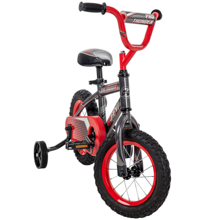 Huffy Pro Thunder 12-inch Bike, Grey and Red - R Exclusive - Image 7