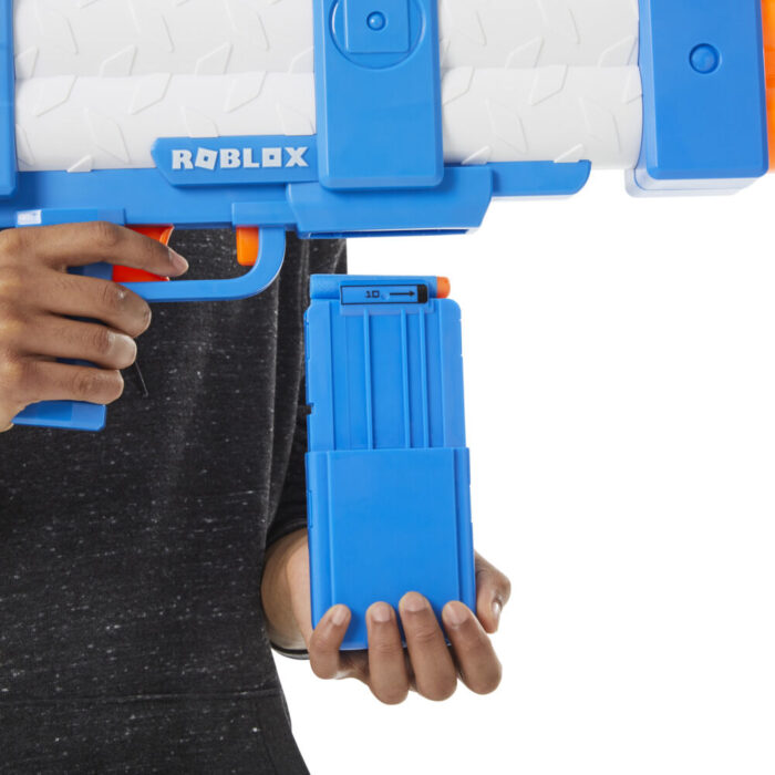 Nerf Roblox Arsenal: Pulse Laser Motorized Dart Blaster, 10 Nerf Elite Darts, 10-Dart Clip, Code to Unlock In-Game Virtual Item - Image 4