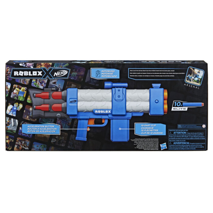 Nerf Roblox Arsenal: Pulse Laser Motorized Dart Blaster, 10 Nerf Elite Darts, 10-Dart Clip, Code to Unlock In-Game Virtual Item - Image 7