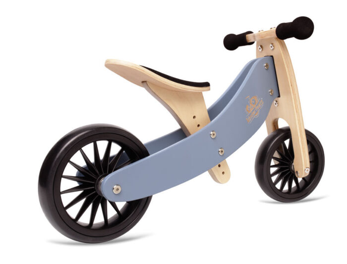 Kinderfeets Tiny Tot PLUS Balance Bike Slate Blue - Image 2