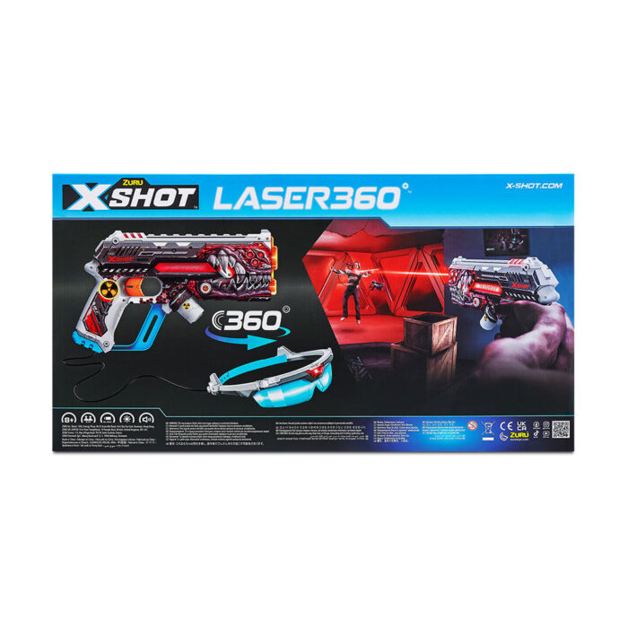 X-Shot Skins Laser 360° (2 Laser Blasters & 2 Infrared Headset) by ZURU - Image 3