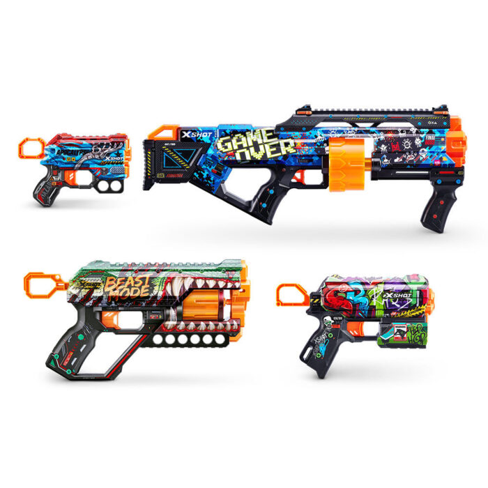 X-Shot Skins 4 Blaster Combo Pack (48 Darts) by ZURU - Image 5