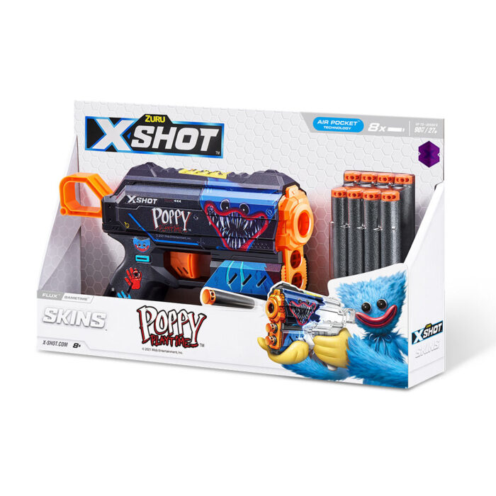 X-Shot Skins Flux Blaster - Poppy Playtime Skin (8 Darts) by ZURU - Image 2