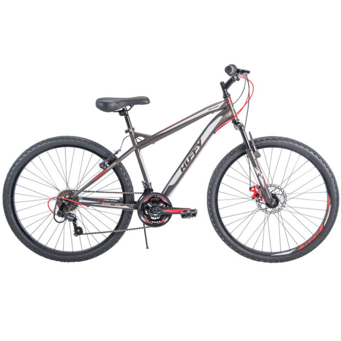 Huffy Nighthawk Men's 27.5-inch Hardtail Mountain Bike, Matte Grey - Image 2