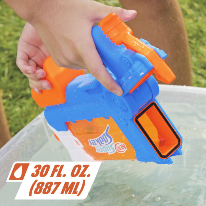Nerf Super Soaker Flip Fill Water Blaster, 4 Spray Styles, Fast Fill, 30 Fluid Ounce Tank, Water Toys - Image 5