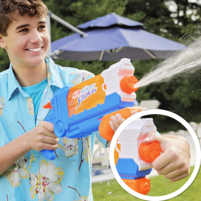 Nerf Super Soaker Flip Fill Water Blaster, 4 Spray Styles, Fast Fill, 30 Fluid Ounce Tank, Water Toys - Image 6