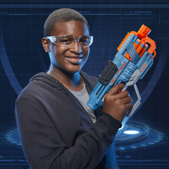 Nerf Elite 2.0 Commander RD-6 Blaster, 12 Official Nerf Darts, 6-Dart Rotating Drum, Tactical Rails, Barrel and Stock Attachment Points - Image 6