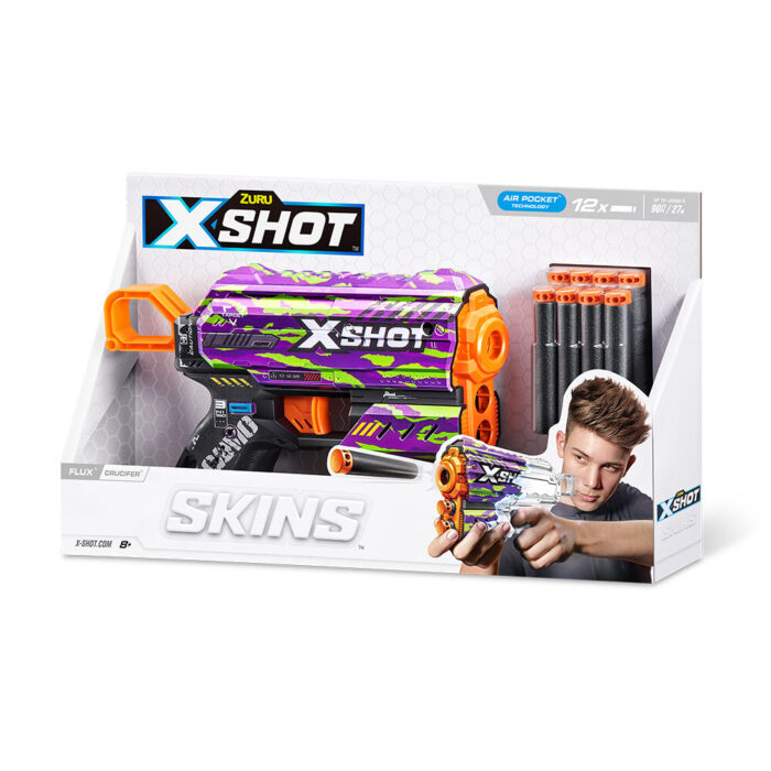X-Shot Skins Flux Dart Blaster (8 Darts) by ZURU - Image 2