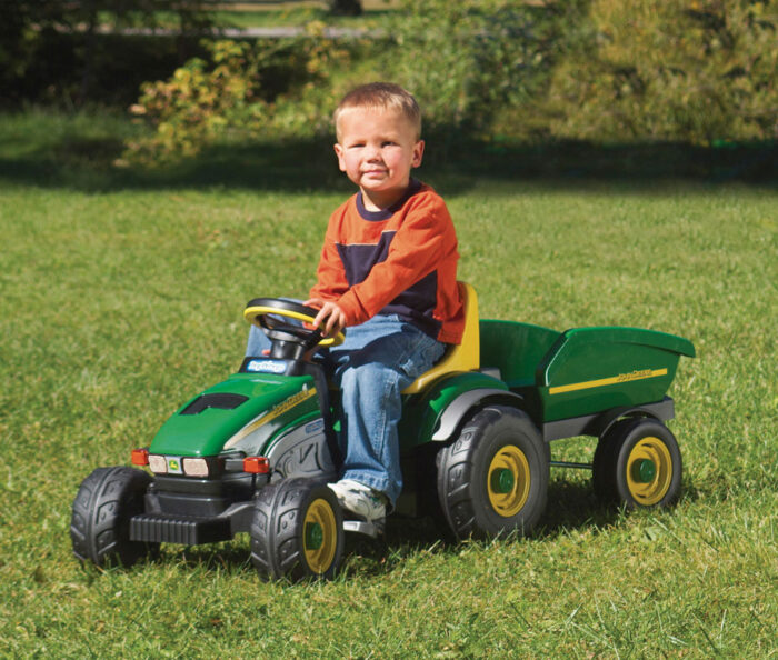 Peg Perego - John Deere - Farm Tractor with Trailer - Image 2