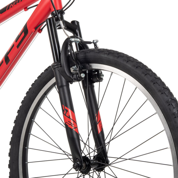 Huffy Incline 24-inch Men's 18-speed Mountain Bike with Front Suspension, Red - R Exclusive - Image 7