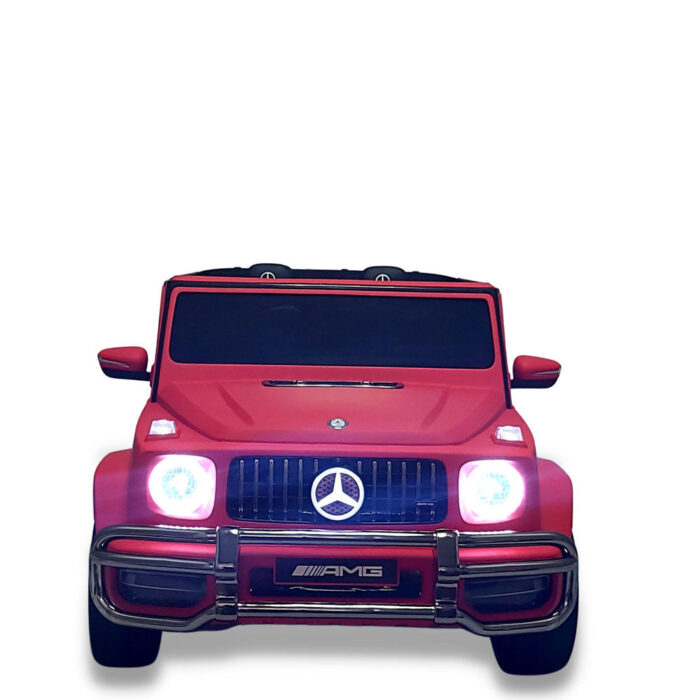 KidsVip 24V Kids & Toddlers Mercedes G Series 4WD Ride on car w/Remote Control - Matte Red - English Edition - Image 3