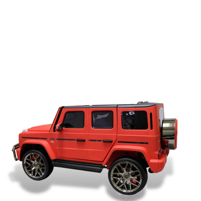 KidsVip 24V Kids & Toddlers Mercedes G Series 4WD Ride on car w/Remote Control - Matte Red - English Edition - Image 4