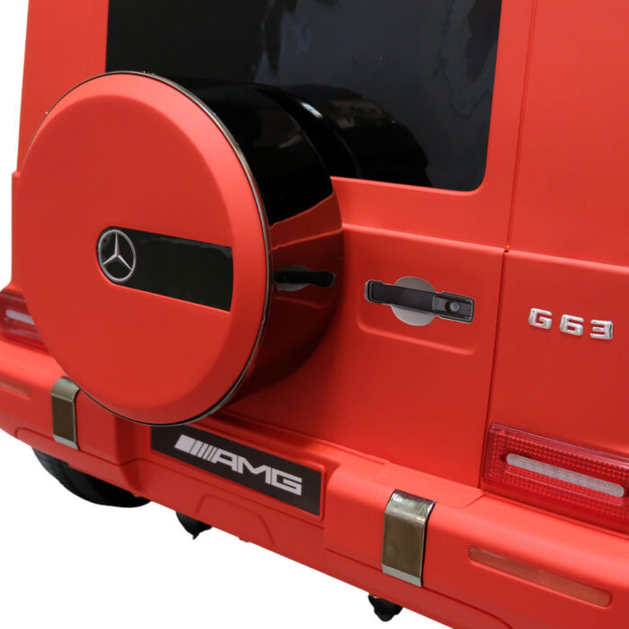 KidsVip 24V Kids & Toddlers Mercedes G Series 4WD Ride on car w/Remote Control - Matte Red - English Edition - Image 6