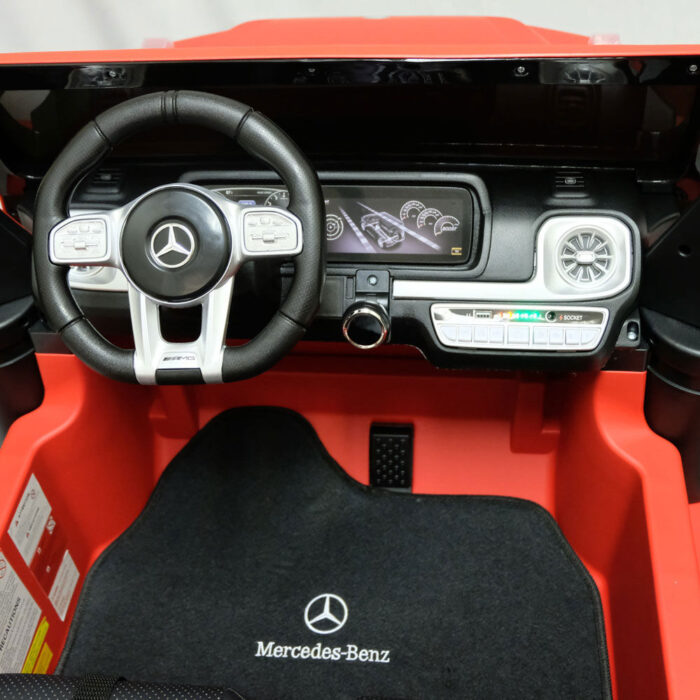 KidsVip 24V Kids & Toddlers Mercedes G Series 4WD Ride on car w/Remote Control - Matte Red - English Edition - Image 7