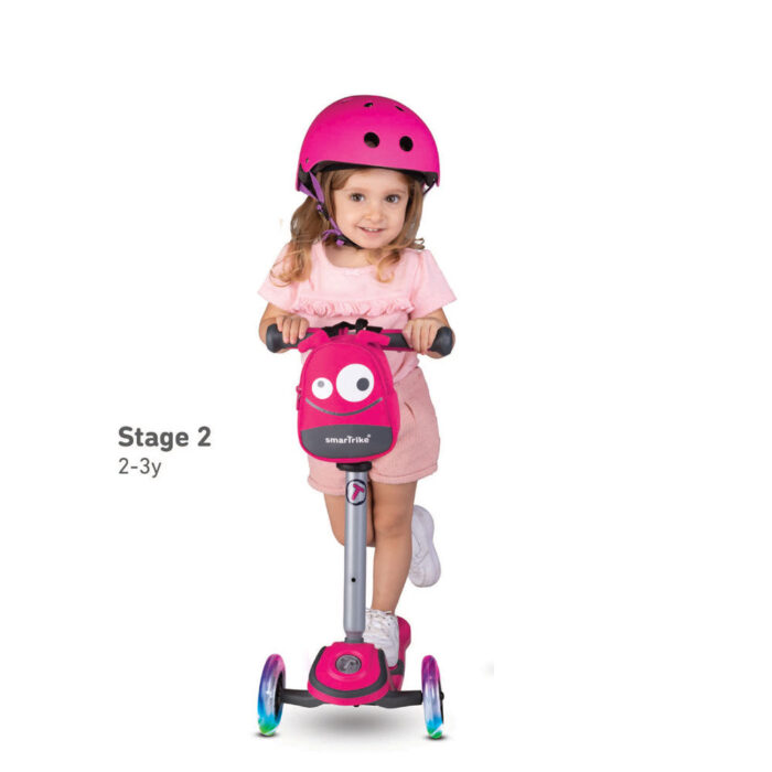 smarTrike T1 3 Stage scooTer - Pink - Image 3
