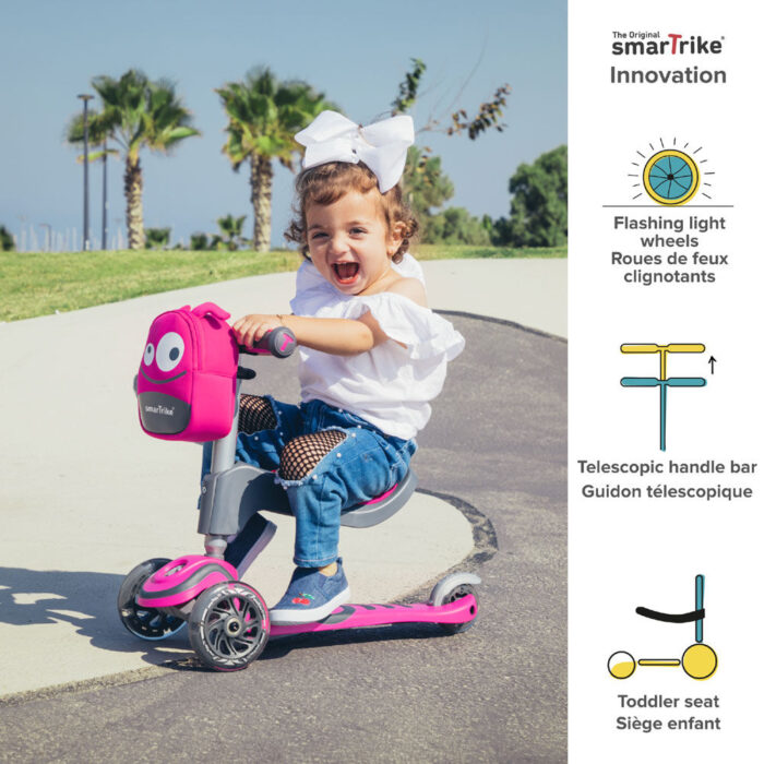 smarTrike T1 3 Stage scooTer - Pink - Image 6