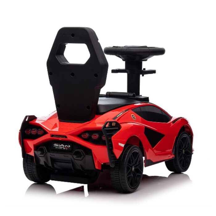KidsVip Lamborghini Sian Pushcar / Stroller- Red - English Edition - Image 3