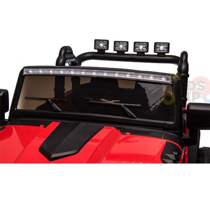 KidsVip 24V Kids EVA Big Wheels Edition Kids Ride On Truck w/Remote Control - Red - English Edition - Image 5