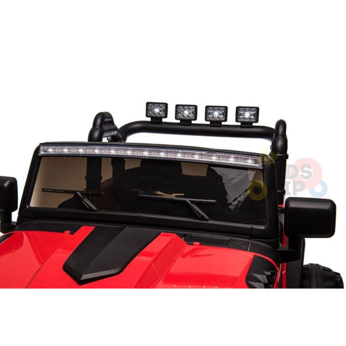 KidsVip 24V Kids EVA Big Wheels Edition Kids Ride On Truck w/Remote Control - Red - English Edition - Image 7