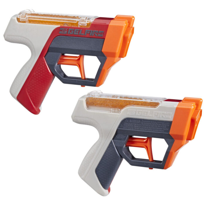 Nerf Pro Gelfire Dual Wield Pack, 2 Blasters, No-Prime Firing, 5000 Gelfire Rounds, 2x 100 Round Integrated Hoppers, 2 Eyewear - Image 4