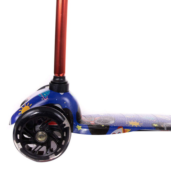 Rugged Racers Kids Scooter With Spaceship Print Design - Image 4