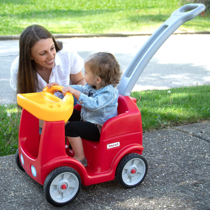 Simplay3 R&S Quiet Ride Push Car Red - Image 6