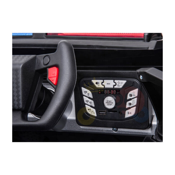 KidsVip 12V Kids and Toddlers Future Police Ride on car w/Remote Control - English Edition - Image 7