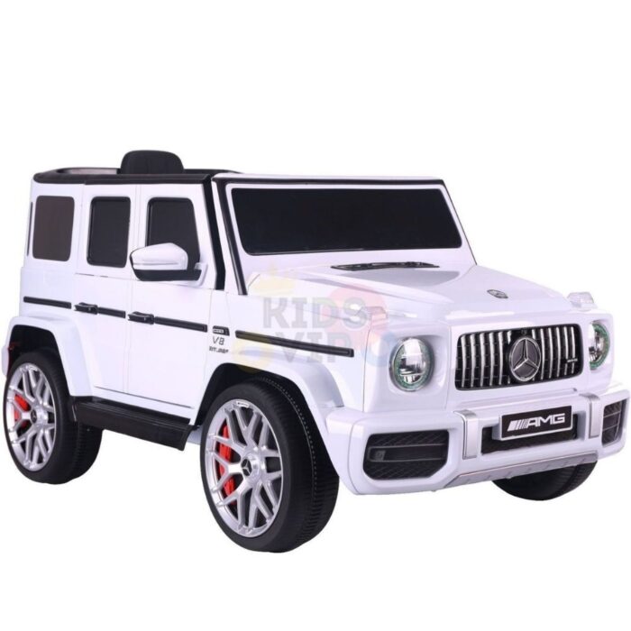 KidsVip 12V Kids & Toddlers Mercedes G63 Ride on car w/Remote Control - White - Image 7