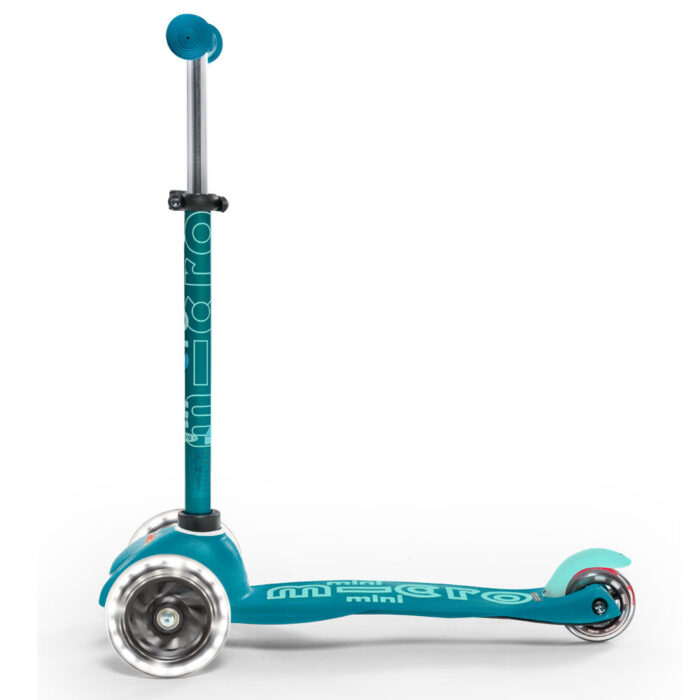 Micro Scooters Mini Micro Deluxe Led Kickboard Aqua - Image 4