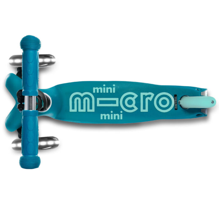 Micro Scooters Mini Micro Deluxe Led Kickboard Aqua - Image 5