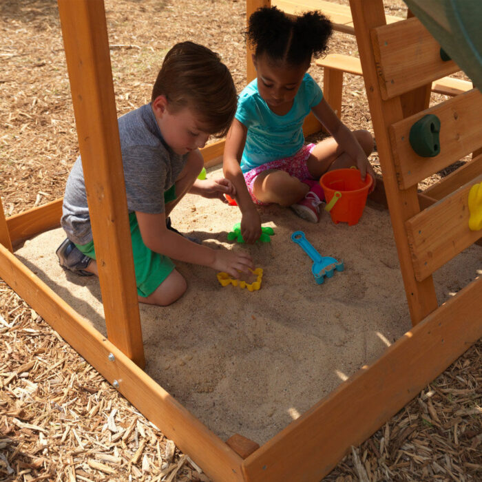 KidKraft Spring Meadow Wooden Swing Set - Image 4