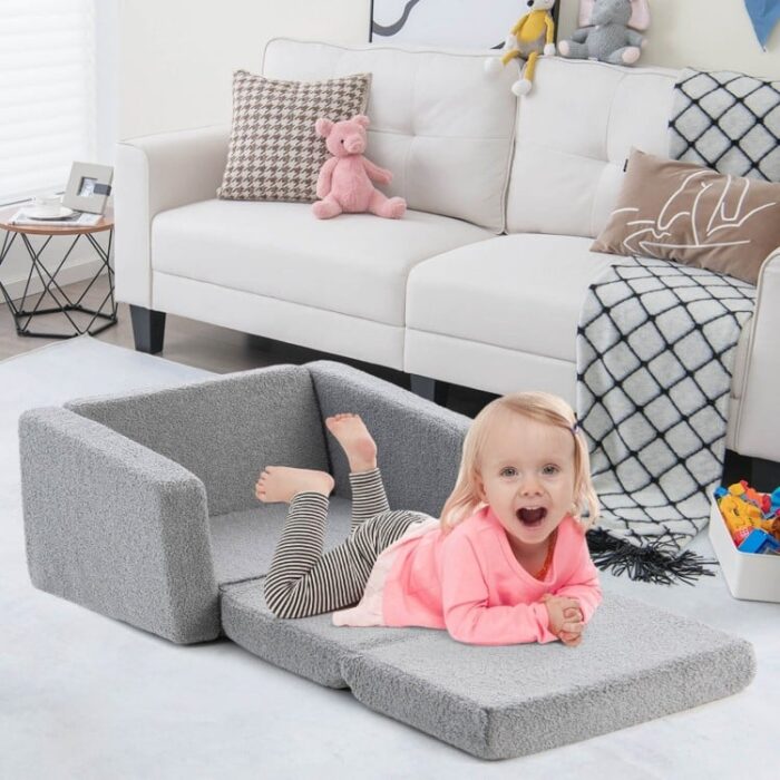 2-in-1 Children’s Convertible Sofa to Lounger - Image 3